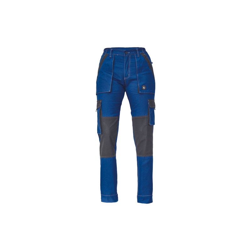 Damskie-letnie-spodnie-robocze-bawełniane - MAX-SUMMER-LADY-niebieski-czarny