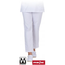 Spodnie-damskie-białe-do pasa - LIRA-T