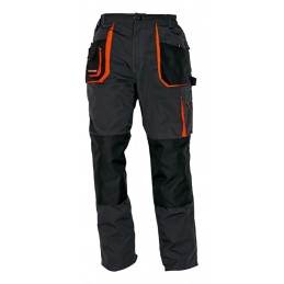 Męskie-spodnie-robocze-poliestrowo-bawełniane-wygodne-i-wytrzymałe - EMERTON-czarny