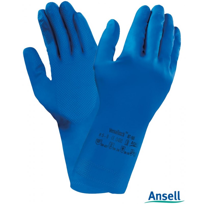 Rękawice-lateksowe-z-naturalnej-gumy-flokowane-bawełną - ANSELL-AlphaTec-87-195