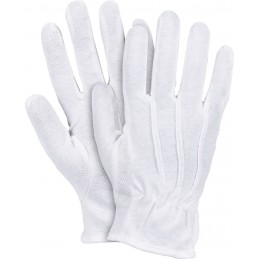 Białe-bawełniane-rękawice-z-mikro-kropką-typu-FRAK - TEXXOR-1895
