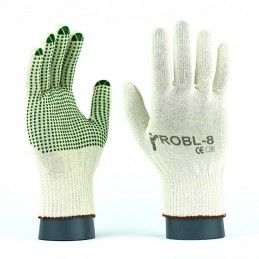 Cienkie-rękawice-robocze-bawełniane-z-jednostronnym-nakropieniem-PVC - JS-GLOVES-ROBLV