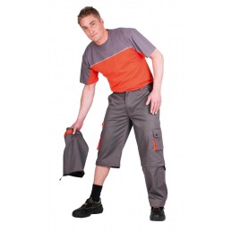 Spodnie-robocze-do-pasa-z-odsuwanymi-nogawkami - DESMAN-2w1