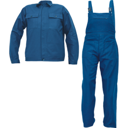 Bawełniany-komplet-roboczy-spodnie-ogrodniczki-i-bluza-na-guziki - FF-RALF-BE-01-005
