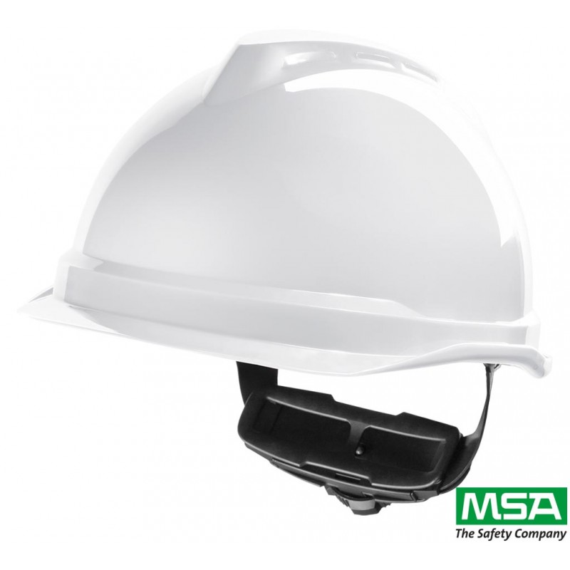Hełm-ochronny-z-tworzywa-ABS-z-krótkim-daszkiem - MSA-V-GARD-520-biały
