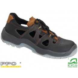 Sandały-bezpieczne-skórzane-z-metalowym-podnoskiem-ochronnym - PPO52-S1-SRC