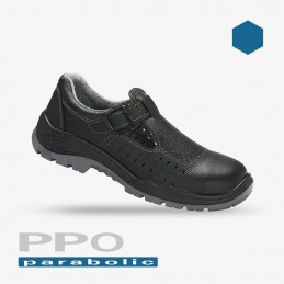 Sandały-bezpieczne-skóra-licowa-tłoczona-podnosek-ochronny-metalowy - PPO41-S1-SRC