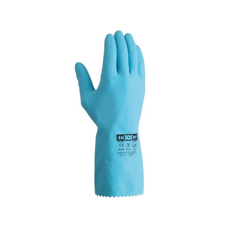 Rękawice-ochronne-z-naturalnego-lateksu-flokowane-bawełną - TEXXOR-2225