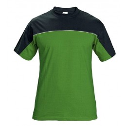 Koszulka-T-shirt-wykonana-z-bawełny - STANMORE-zielony-czarny