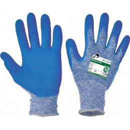 Niebieskie-rękawice-ochronne-wykonane-z-dzianiny-nylonowej-powlekane-nitrylem - MODULARIS