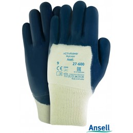 Rękawice-wykonane-z-dzianimy-bawełnianej-dżersejowej-powlekane-granatowym-nitrylem - ANSELL-HYCRON®27-600
