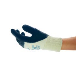 Rękawice-wykonane-z-dzianimy-bawełnianej-dżersejowej-powlekane-granatowym-nitrylem - ANSELL-HYCRON®27-600