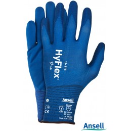 Rękawice-ochronne-wykonane-z-przędzy-nylonowej-powlekane-cienką-pianką-nitrylową -ANSELL-HYFLEX®11-818