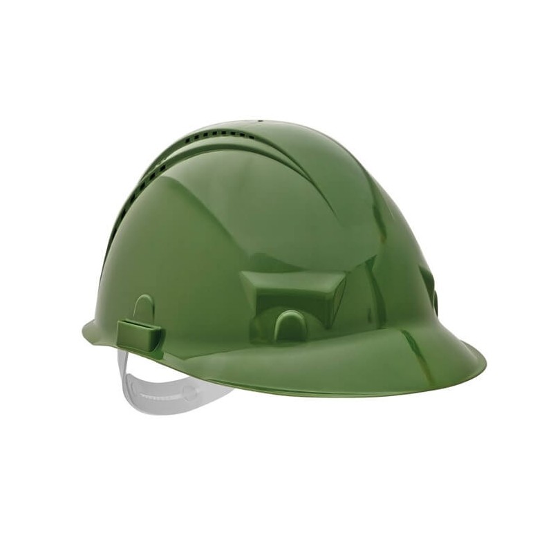 Kask-ochronny-wentylowany-wykonany-z-tworzywa-HDPE-wieźba-plastikowa-6-punktowa - PALLADIO-zielony