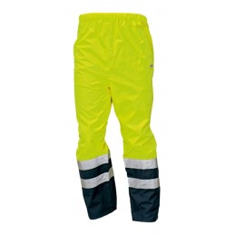 Spodnie-robocze-o-wysokiej-widoczności-wykonane-z-tkaniny-poliestrowej-powlekanej-poliuretanem-wodoodporne - EPPING-NEW-żółt