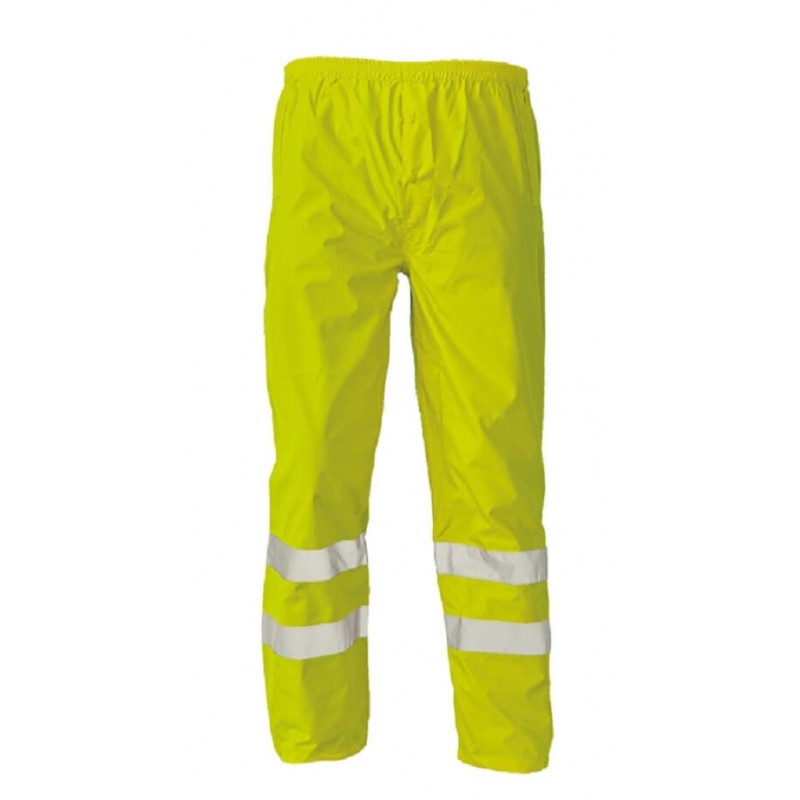 Wodoodporne-spodnie-wysokiej-widzialności-z-odblaskowymi-taśmami - GORDON-odblaskowy-żółty
