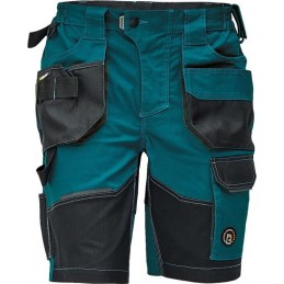 Męskie-krótkie-spodnie-robocze-wykonane-z-elastycznej-innowacyjnej-tkaniny-TRIFIBETEX - DAYBORO-szorty-morski