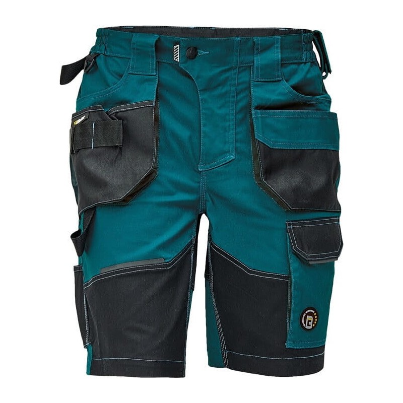 Męskie-krótkie-spodnie-robocze-wykonane-z-elastycznej-innowacyjnej-tkaniny-TRIFIBETEX - DAYBORO-szorty-morski