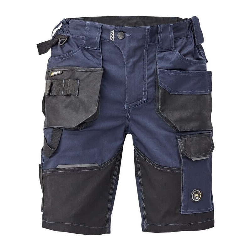 Męskie-krótkie-spodnie-robocze-wykonane-z-elastycznej-innowacyjnej-tkaniny-TRIFIBETEX - DAYBORO-szorty-granatowy