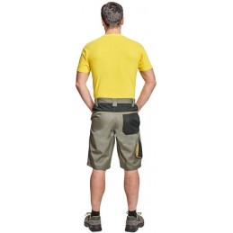 Męskie-krótkie-spodnie-robocze-bawełniano-poliestrowe-na-lato - CREMORNE-SZORTY-tył