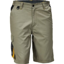 Męskie-krótkie-spodnie-robocze-bawełniano-poliestrowe-na-lato - CREMORNE-SZORTY-jasnooliwkowy