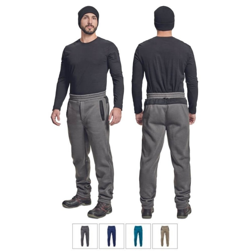 Męskie-spodnie-robocze-dresowe-bawełniano-poliestrowe-z-elastyczną-talią - CREMORNE-DRES