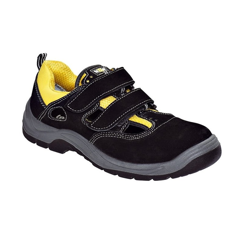 Sandały-bezpieczne-wykonane-ze-skóry-zamszowej-z-metalowym-podnoskiem-ochronnym - TEXXOR®-S1-ROMANS-6115-SRC