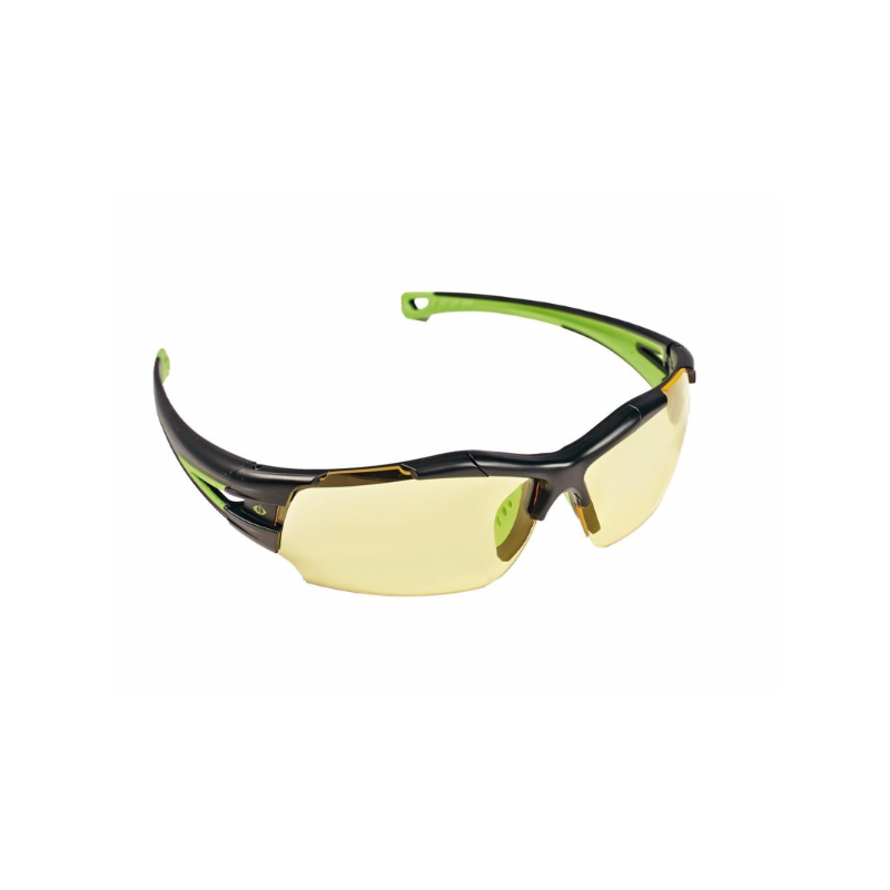 Sportowy-model-okularów-ochronnych-z-szybkami-poliwęglanowymi-niezaparowującymi - SEIGY-IS-żółte