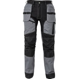 Nowoczesne-męskie-bawełniane-spodnie-robocze-z-elastyczną-talią-i-dużą-ilością-wielofunkcyjnych-kieszeni - KEILOR-czarne