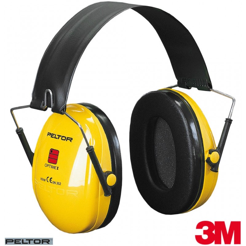 Ochronniki-słuchu-przeciwhałasowe-wersja-składana-SNR-28dB - 3M-PELTOR-OPTIME-I-S-żółte