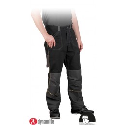 Solidne-spodnie-bawełniane-z-dużą-ilością-wielofunkcyjnych-kieszeni-gumy-w-pasie-elastyczny-materiał-w-kroku - LH-DYNAMITE