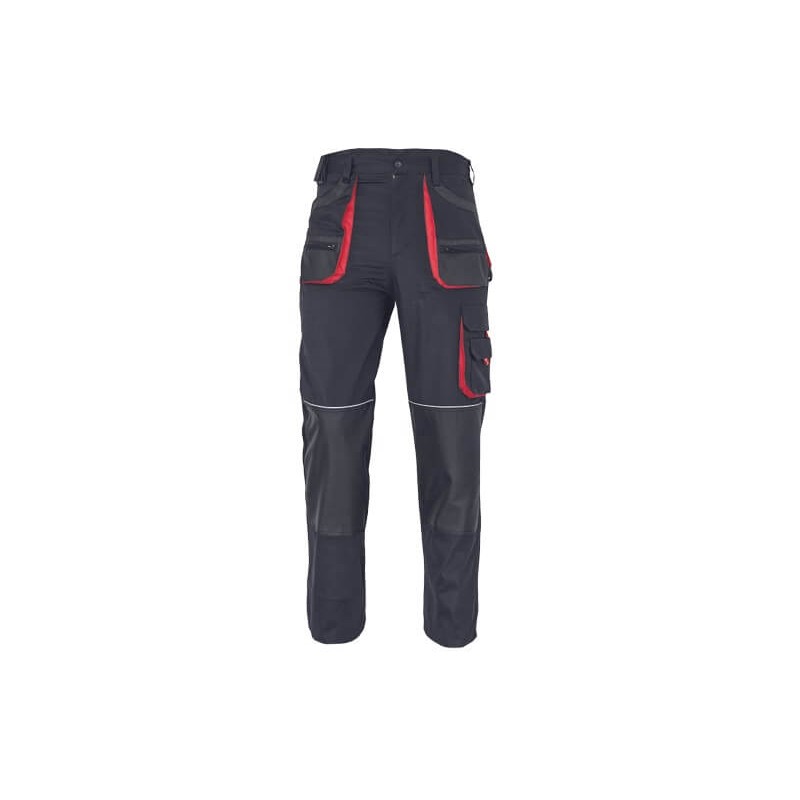Spodnie-ochronne-do-pasa-poliestrowo-bawełniane-liczne-wielofunkcyjne-kieszenie - FF-CARL-BE-01-003-czarne