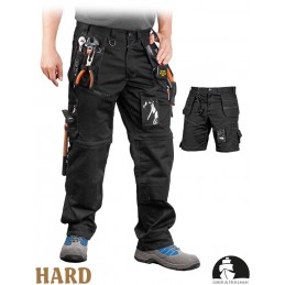 Wysokiej-jakości-spodnie-robocze-poliester-bawełna-z-odpinanymi-nogawkami - LH-PEAKER-czarne