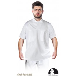 Bluza--robocza-biała-z-krótkim-rękawem-zakładana-przez-głowę-przystosowana-do-HACCP - LH-FOOD_JSSWB