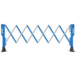 Stabilna-składana-barierka-ostrzegawcza - JSP-TITAN-EXPANDER-BARRIER-biało-niebieska
