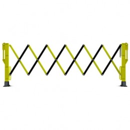 Stabilna-składana-barierka-ostrzegawcza - JSP-TITAN-EXPANDER-BARRIER-żółto-czarna
