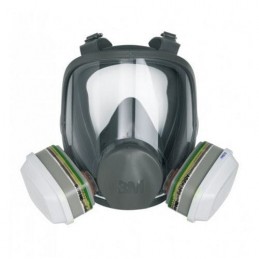 Maska-pełna-wielokrotnego-użytku-serii-6000-złącza-bagnetowe-miękka-lekka-z-szybą-z-poliwęglanu - 3M-6000