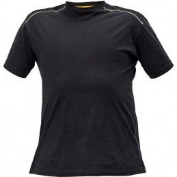 Bawełniany-męski-T-shirt-roboczy - KNOXFIELD-antracyt-żółty