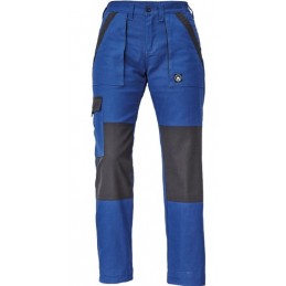 Damskie-spodnie-ochronne-bawełniane-z-elastycznym-pasem - MAX-NEO-LADY-niebieski-czarny