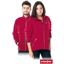 Bluza-robocza-wykonana-z-wysokiej-jakości-krótko-strzyżonego-polaru - POLAR-HONEY-czerwony