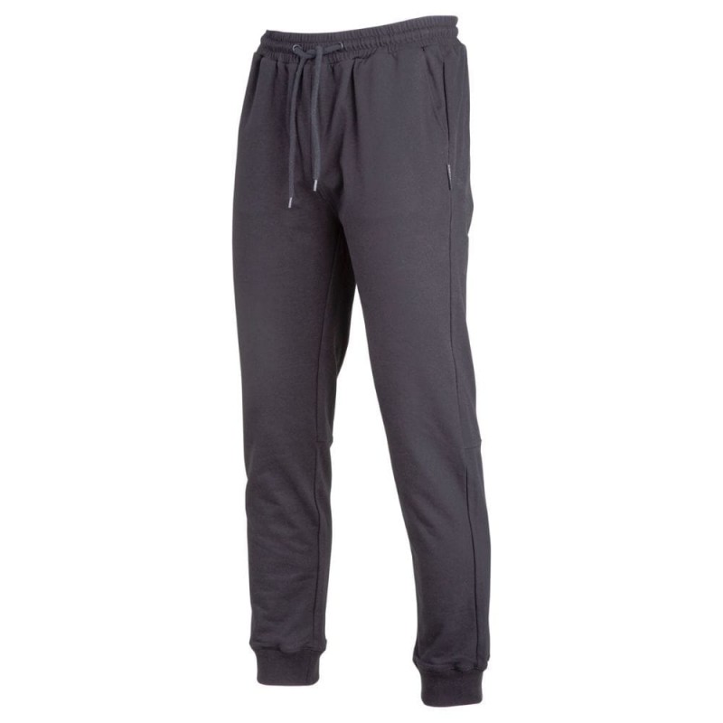 Spodnie-robocze-dresowe-bawełna-poliester-nogawki-zakończone-ściągaczem - LAHTI-L4053-czarny