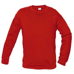 iepła-bluza-robocza-bawełniano-poliestrowa-z-długim-rękawem - TOURS-czerwony