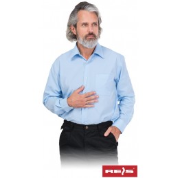 Koszula-męska-wyjściowa-z-długim-rękawem - KWDR-jasnoniebieski