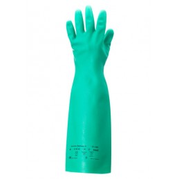 Długie-rękawice-ochronne-nitrylowe-bez-wyściółki-odporne-chemicznie - Ansell-Alphatec 37-185-wierzch