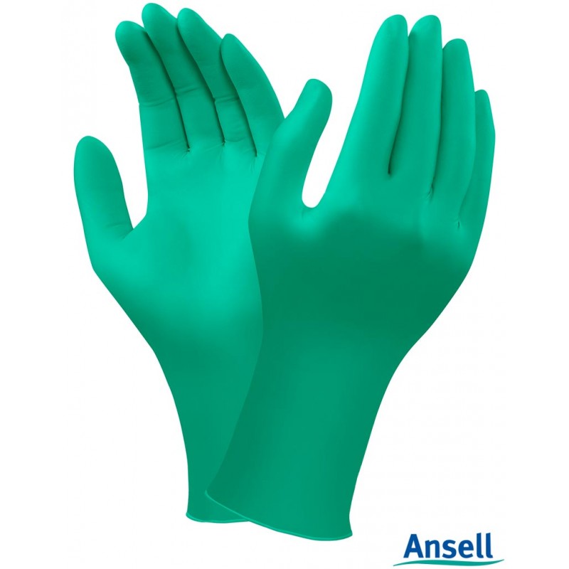 Jednorazowe-rękawice-nitrylowe-bezpudrowe-laboratoryjne-odporne-chemicznie - ANSELL-TouchNTuff® 92-605