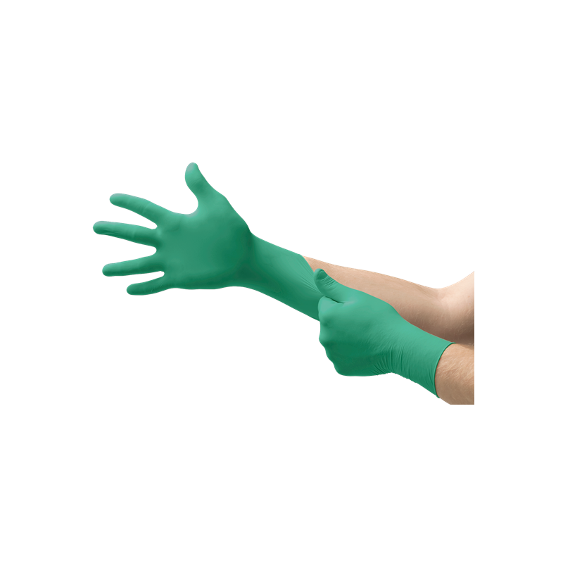 Rękawice-ochronne-nitrylowe-jednorazowe-bezpudrowe-odporne-chemicznie-i-mechanicznie - ANSELL-TouchNTuff® 92-600
