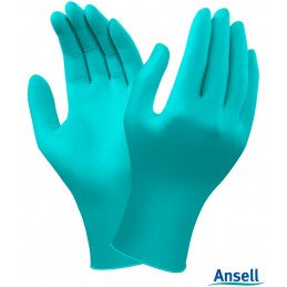 Rękawice-ochronne-nitrylowe-jednorazowe-bezpudrowe-odporne-chemicznie-i-mechanicznie - ANSELL-TouchNTuff® 92-600