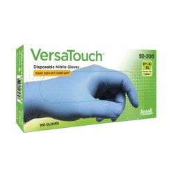 Rękawice-ochronne-jednorazowe-nitrylowe-cienkie-do-pracy-z-produktami-spożywczymi - ANSELL-VERSATOUCH-92-200-opakowanie