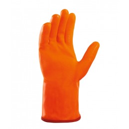 Rękawice-ochronne-ocieplane-powlekane-w-pełni-PVC-odporne-na-chemikalia - TEXXOR-2162-chwyt