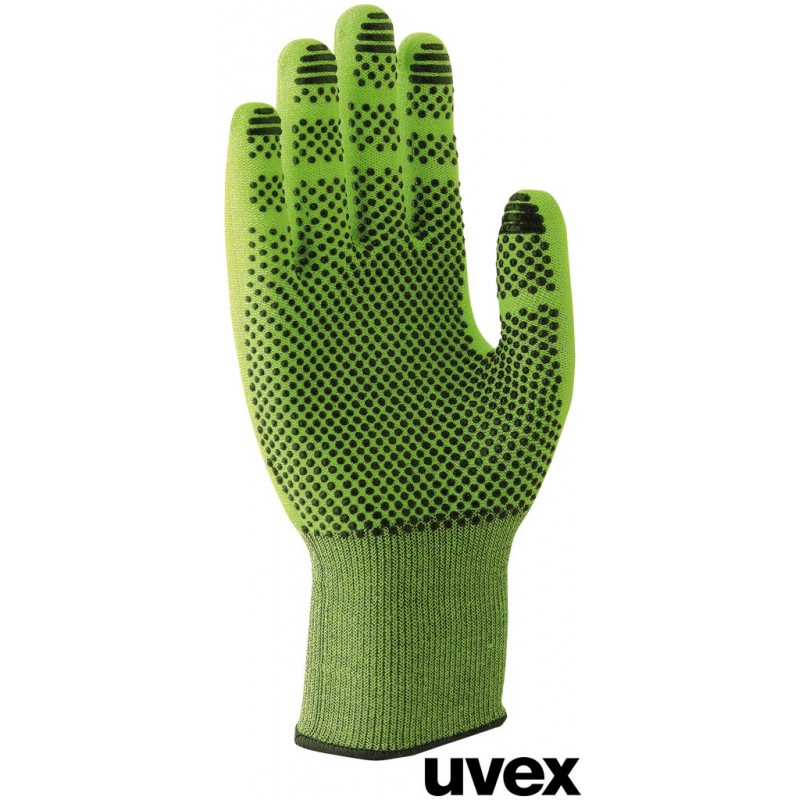 Rękawice-ochronne-wiskoza-bambusowa-szkło- HPPE-poliamid-odporne-na-przecięcie - UVEX-C500-DRY